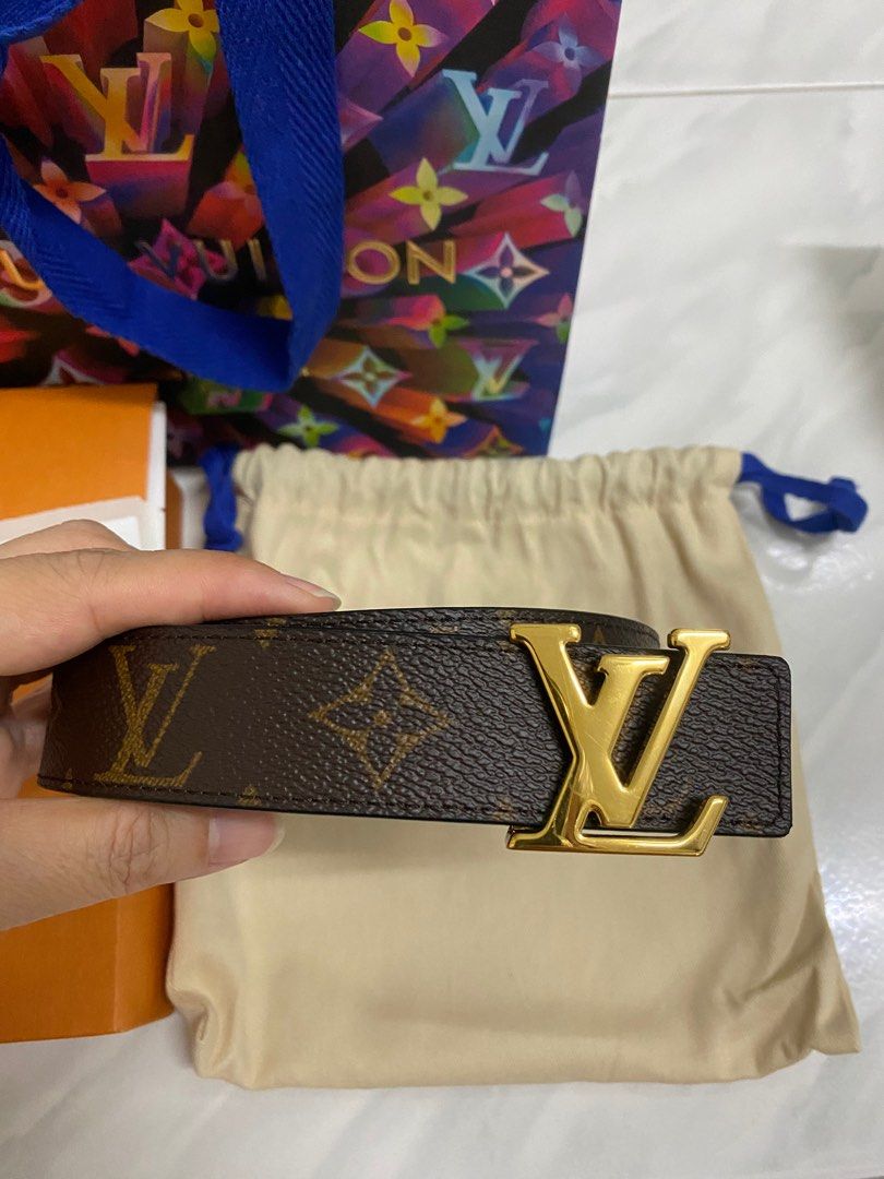 LV Initiales 30mm Reversible Belt GHW