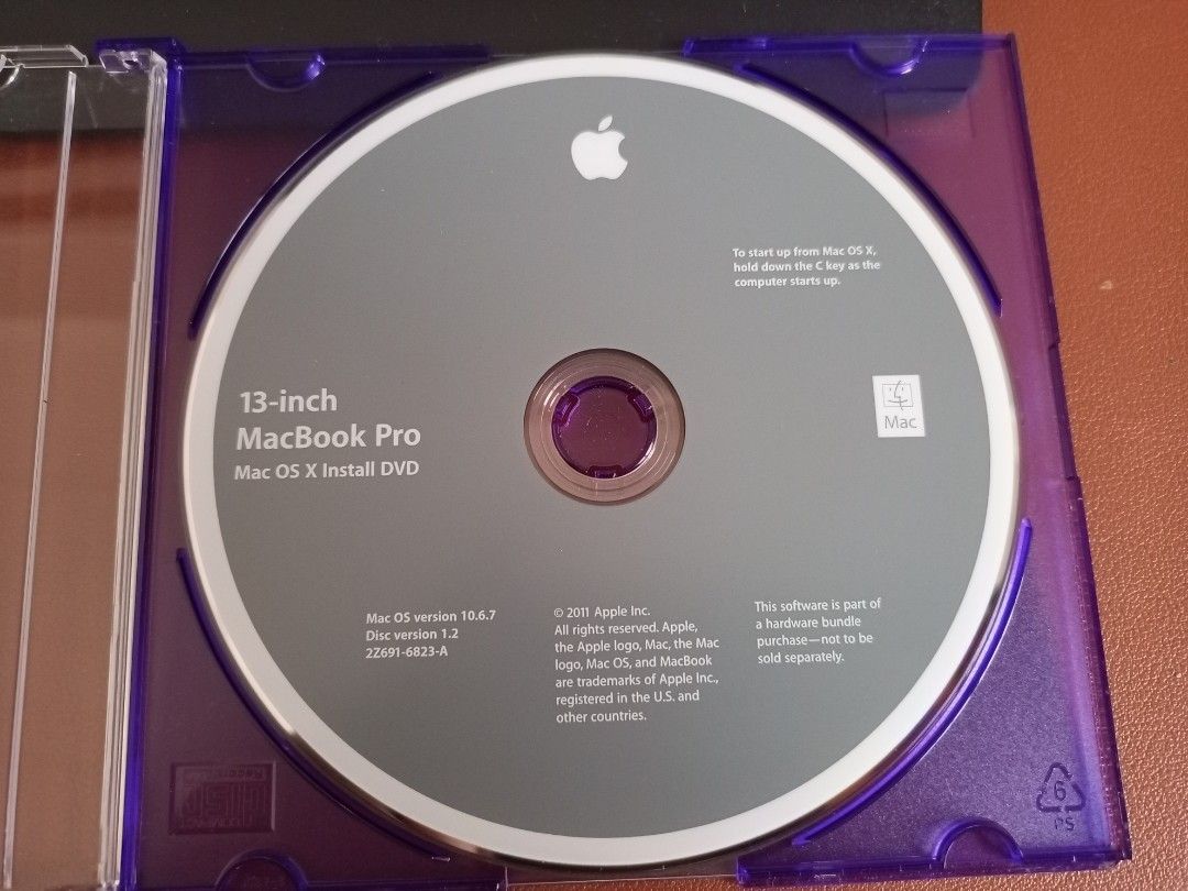 Mac Book Pro 13-inch Mac OS CD V.10.67, Computers & Tech, Parts ...