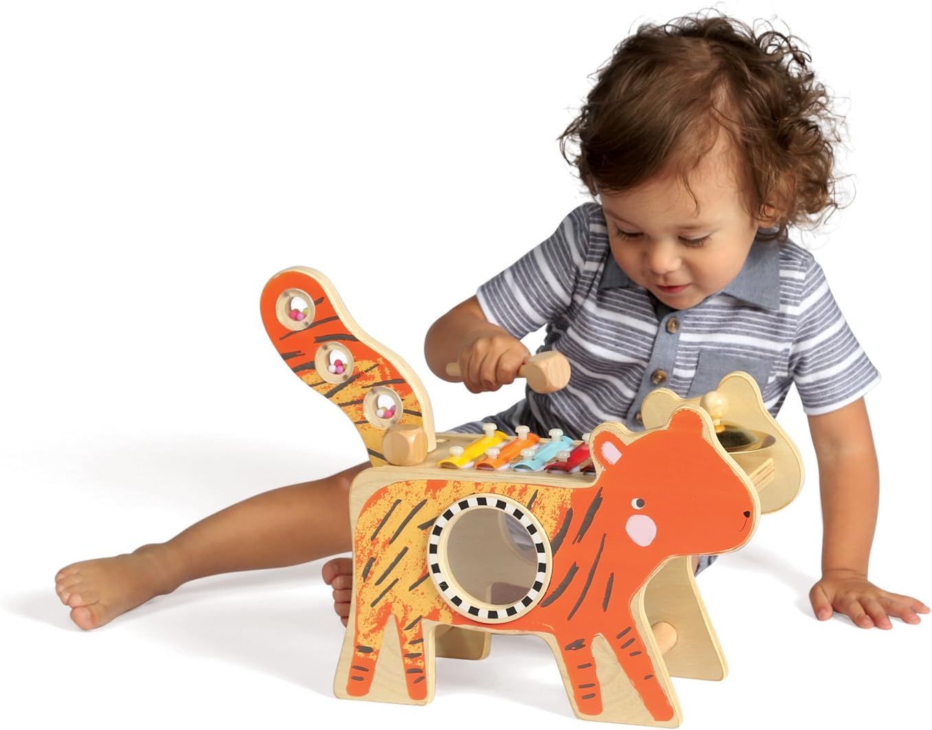 The manhattan toy company shop musical llama wooden instrument