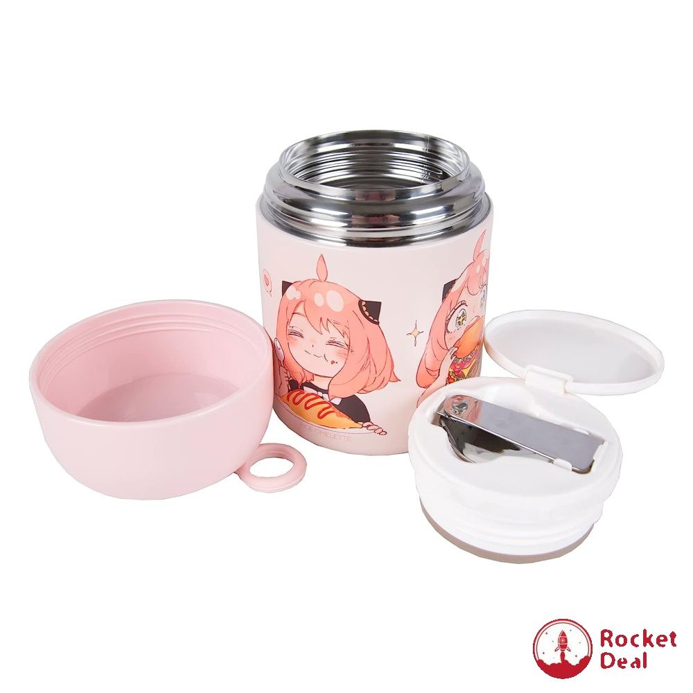 Stainless Steel Lunch Box Thermos Food Flask Insulated Soup Jar Container  Kids