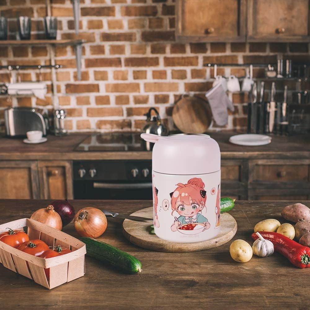 Maxerkeep Food Thermos japanese anime Anya Forger 17oz Vacuum Insulated