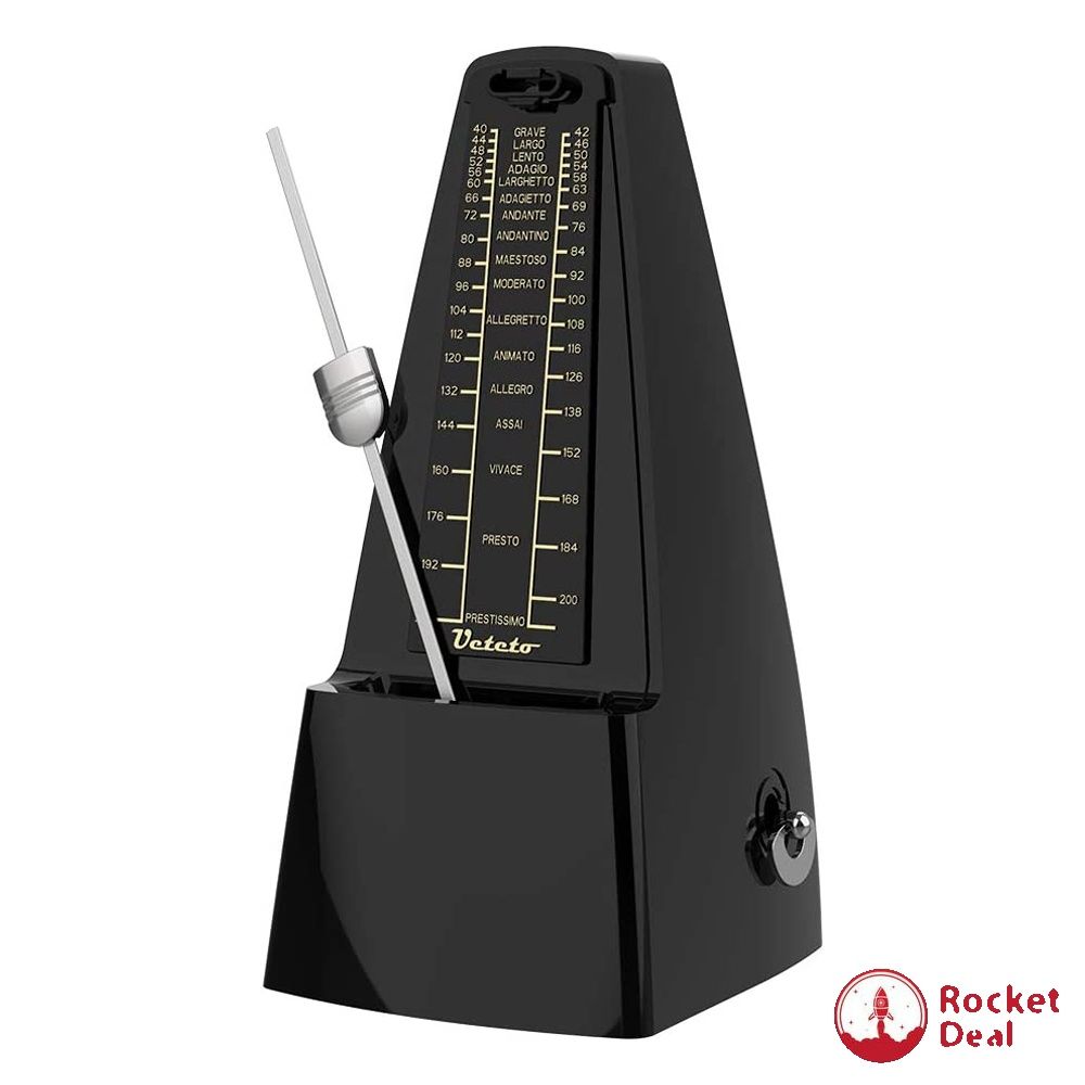 Mechanical Metronome Black/Loud Sound Piano Drum Violin Guitar, Hobbies