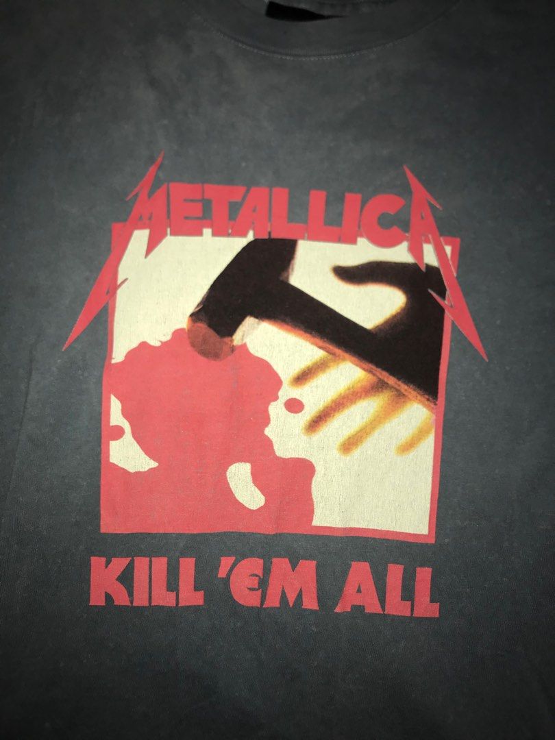 Metallica Kill Em All Album Cover Tshirt Band Merchandise, Men's ...