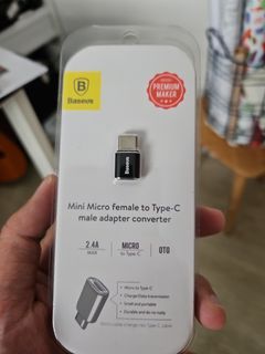 Micro usb female to type c male adapter