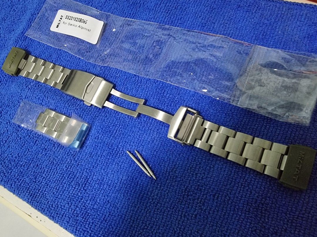 Miltat Strapcode Super O Boyer 20mm for Seiko Alpinist Models