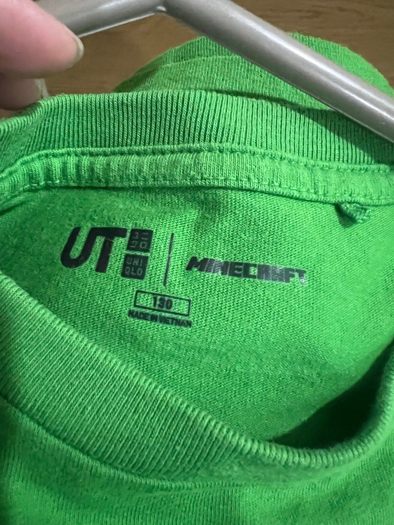 Minecraft tshirt boys uniqlo (Category: Babies & Kids Fashion) located in Manila. Submitted by peeknpicks (Listing ID 1237815496, Image 2). Description: Mincraft uniqlo branded shirt Fits 5-7yrs old.