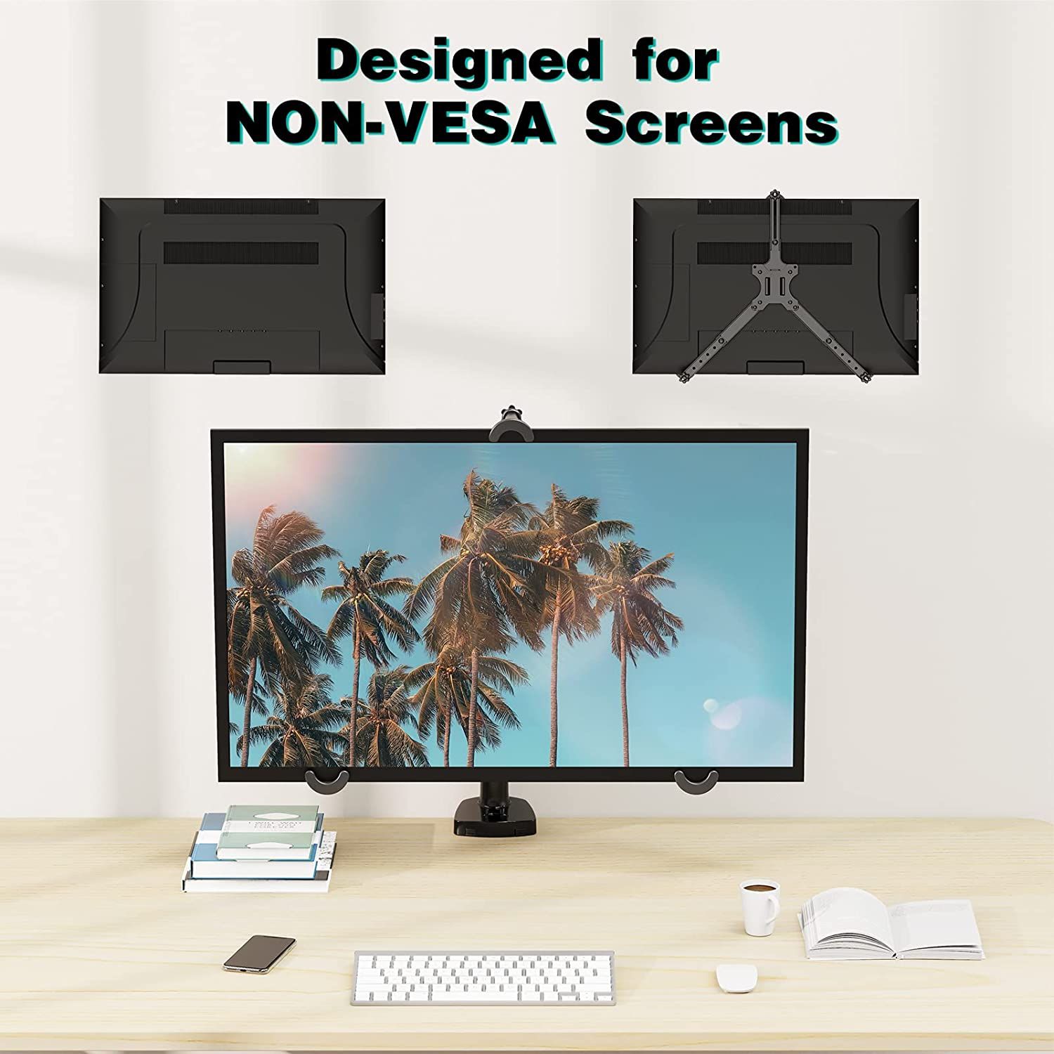 MOUNT PRO VESA Mount Adapter, Universal NonVESA Monitor Mount Adapter for 19 to 32 inch Screens