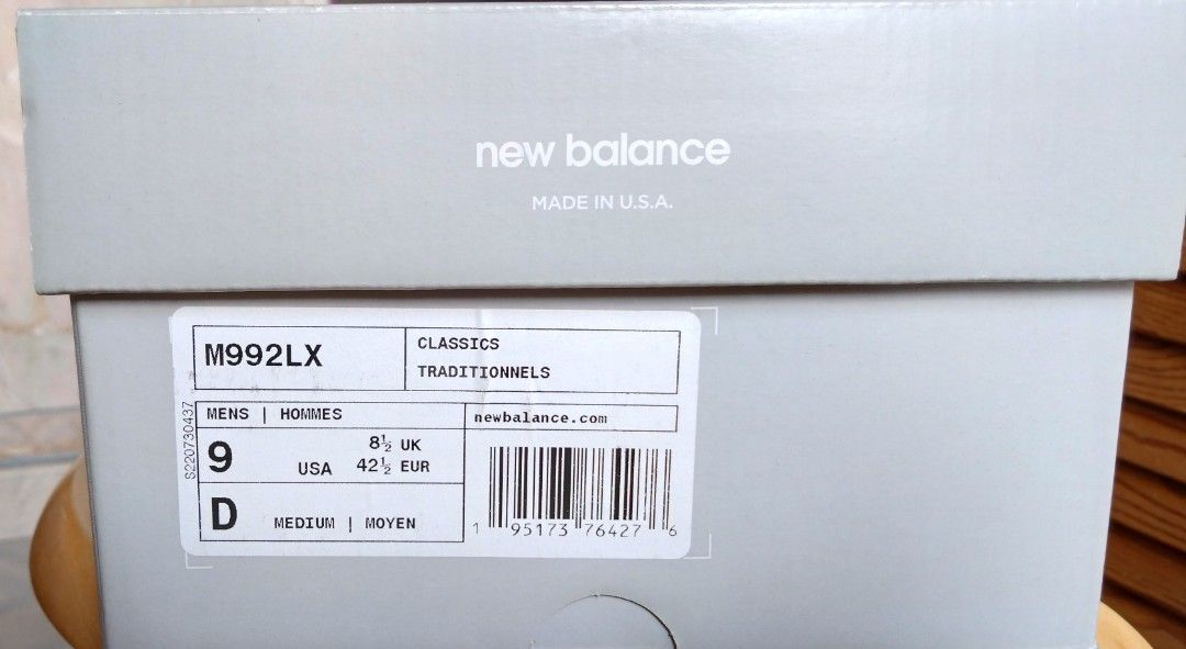 New Balance M992 LX, 男裝, 鞋, 波鞋- Carousell