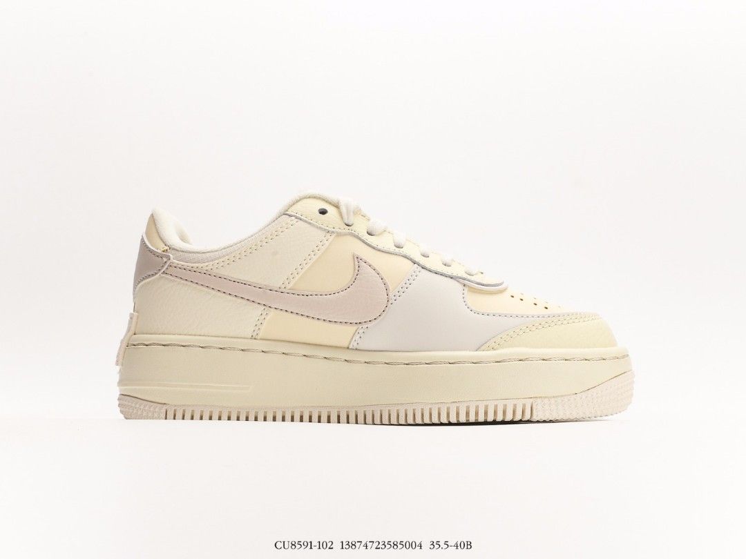 Nike Air Force 1 Low Shadow Coconut Milk shoes US 5.5 US 8, Women's