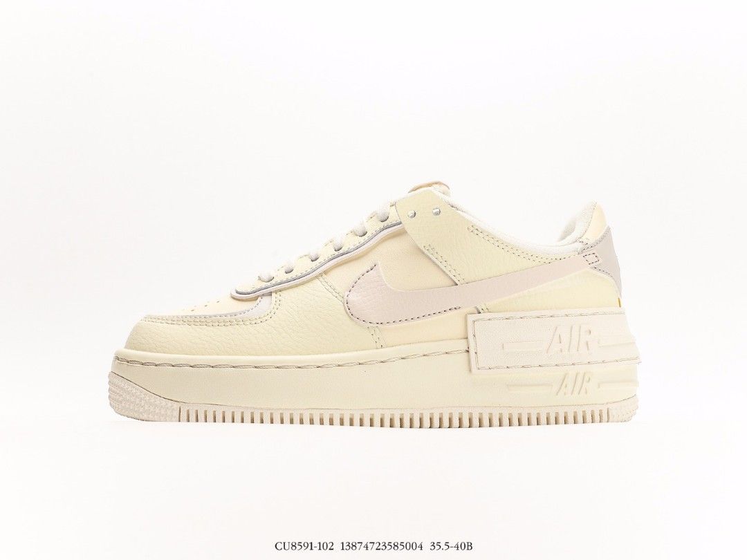 Nike Air Force 1 Low Shadow Coconut Milk shoes US 5.5 US 8, Women's