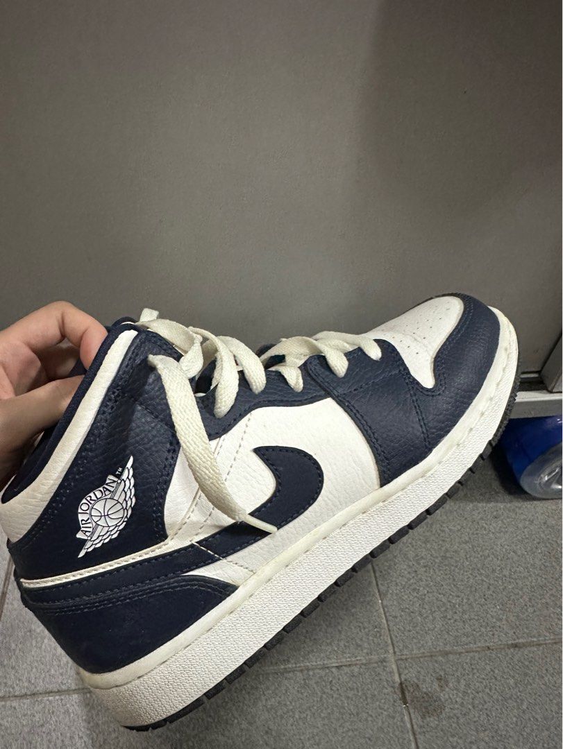 Nike air jordan 1 mid obsidian online