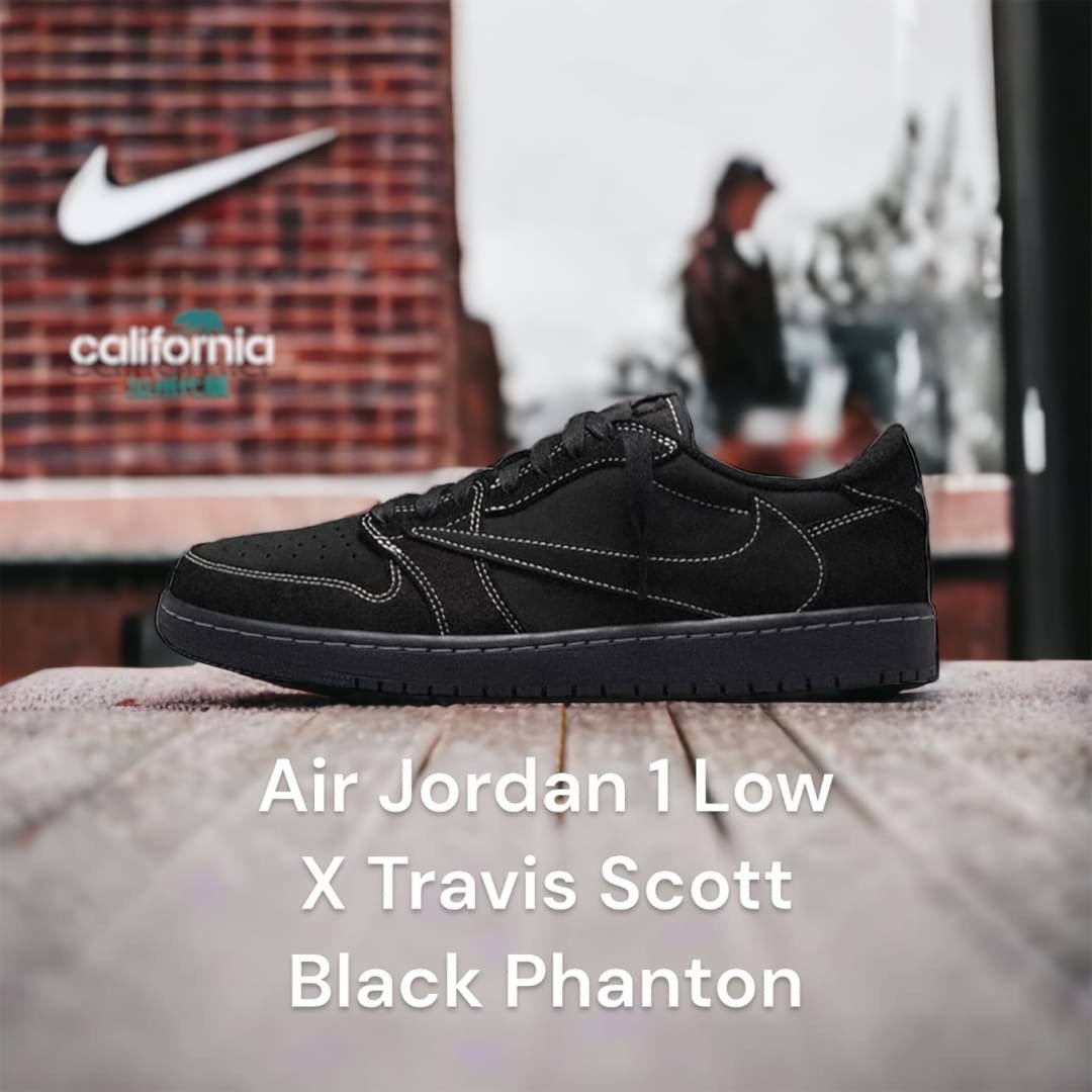 可6期分期0利率 👟NIKE Air Jordan 1 OG SP X 聯名Travis Scott Black Phanton黑色幻影  男女同款球鞋 DM7866-001 #23衣櫃出清