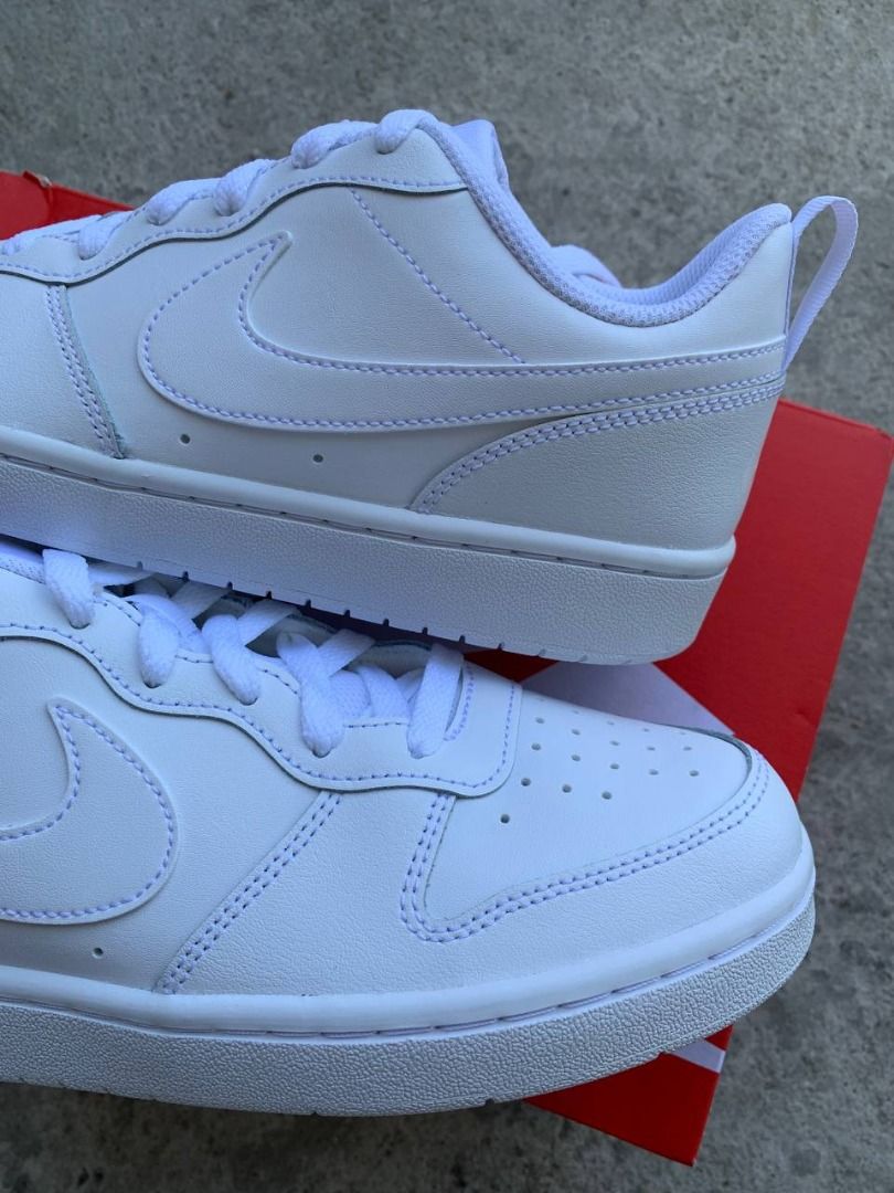 Nike Court borough low Triple white Women s Fashion Footwear