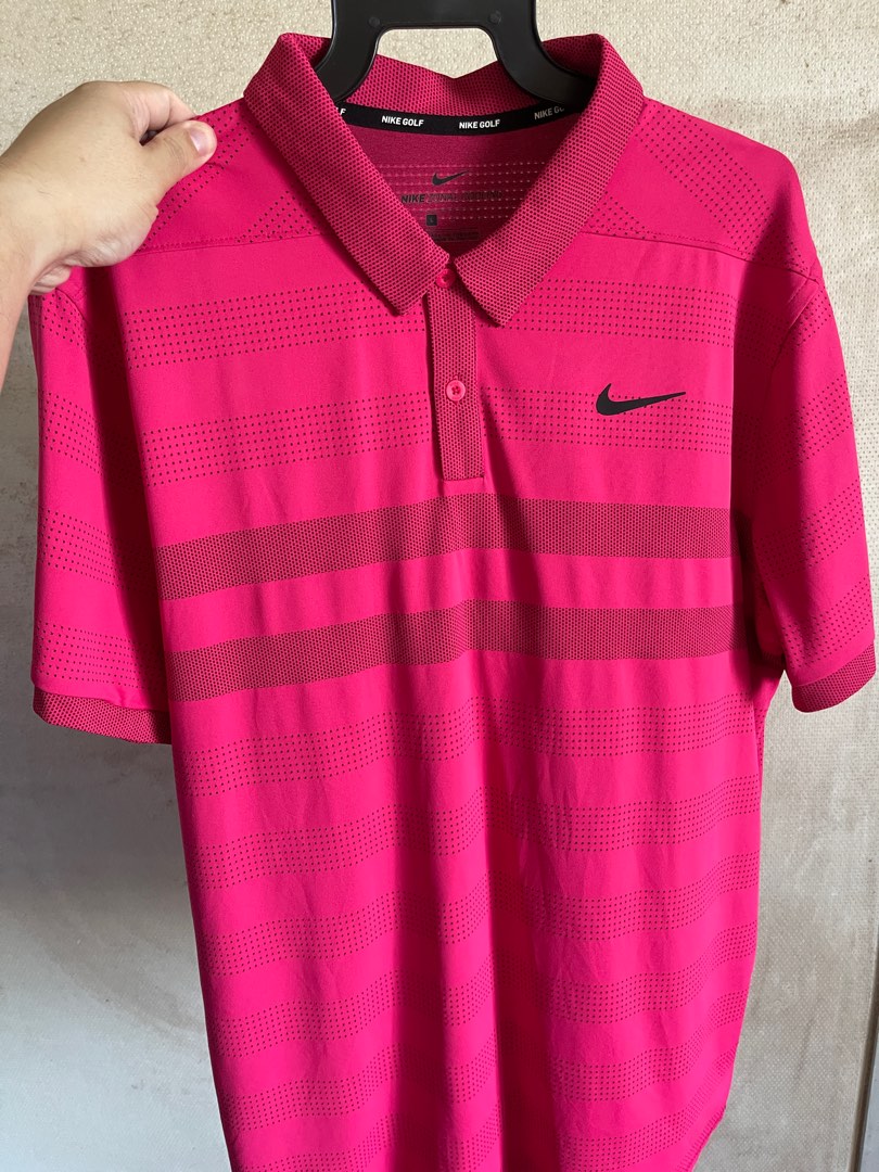 Nike Golf Zonal Cooling Polo in deep Pink Size L, Men's