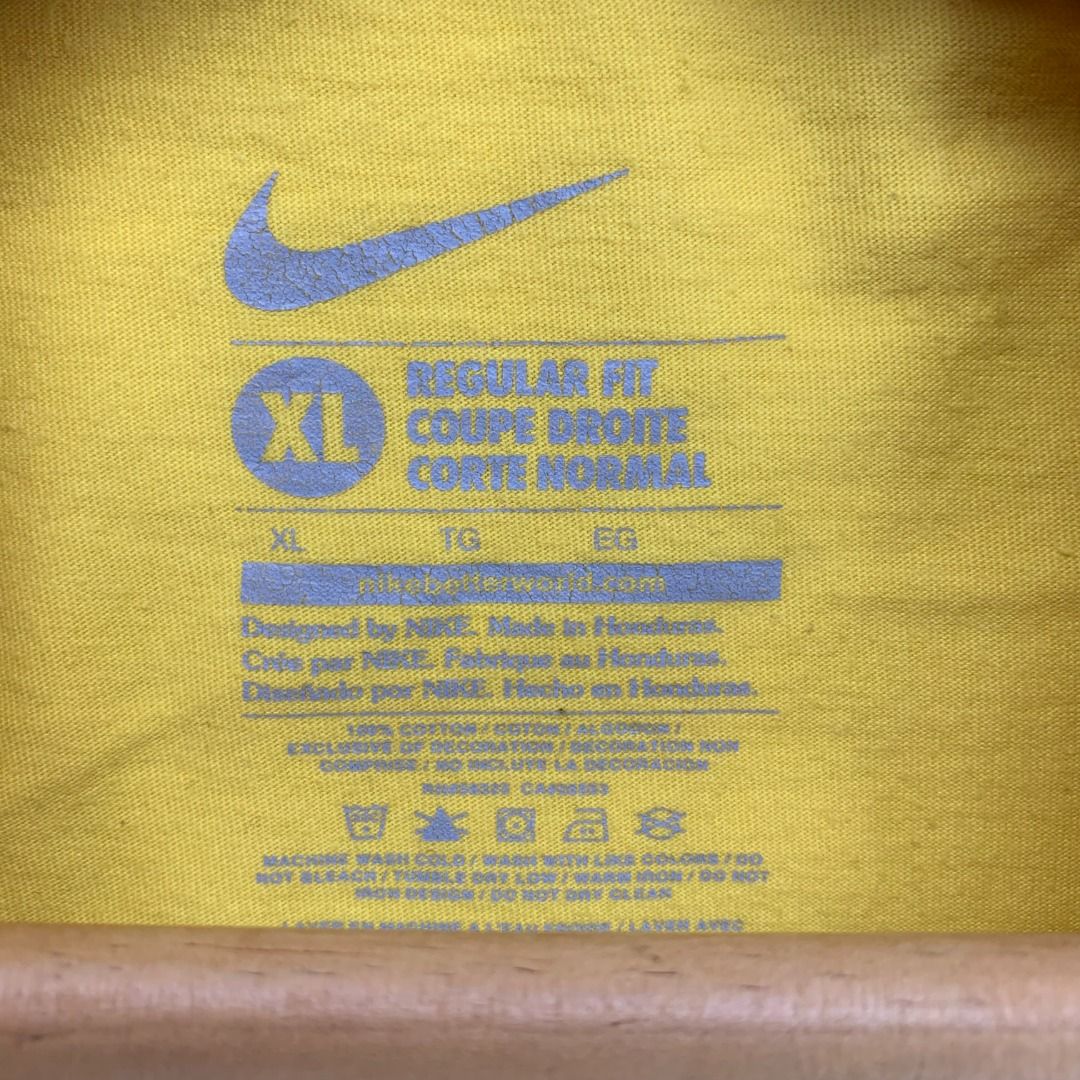 Nike Men's T-Shirt - Yellow - XL