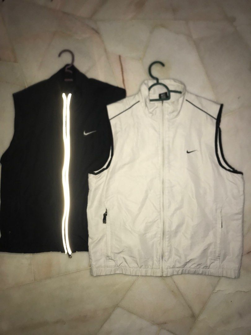 Nike Rare Combo Vest Black White Reflective Embroidery Outdoor