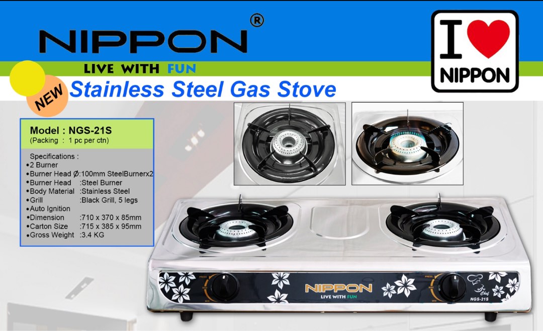 NIPPON GAS COOKER, TV & Home Appliances, Kitchen Appliances, Hobs