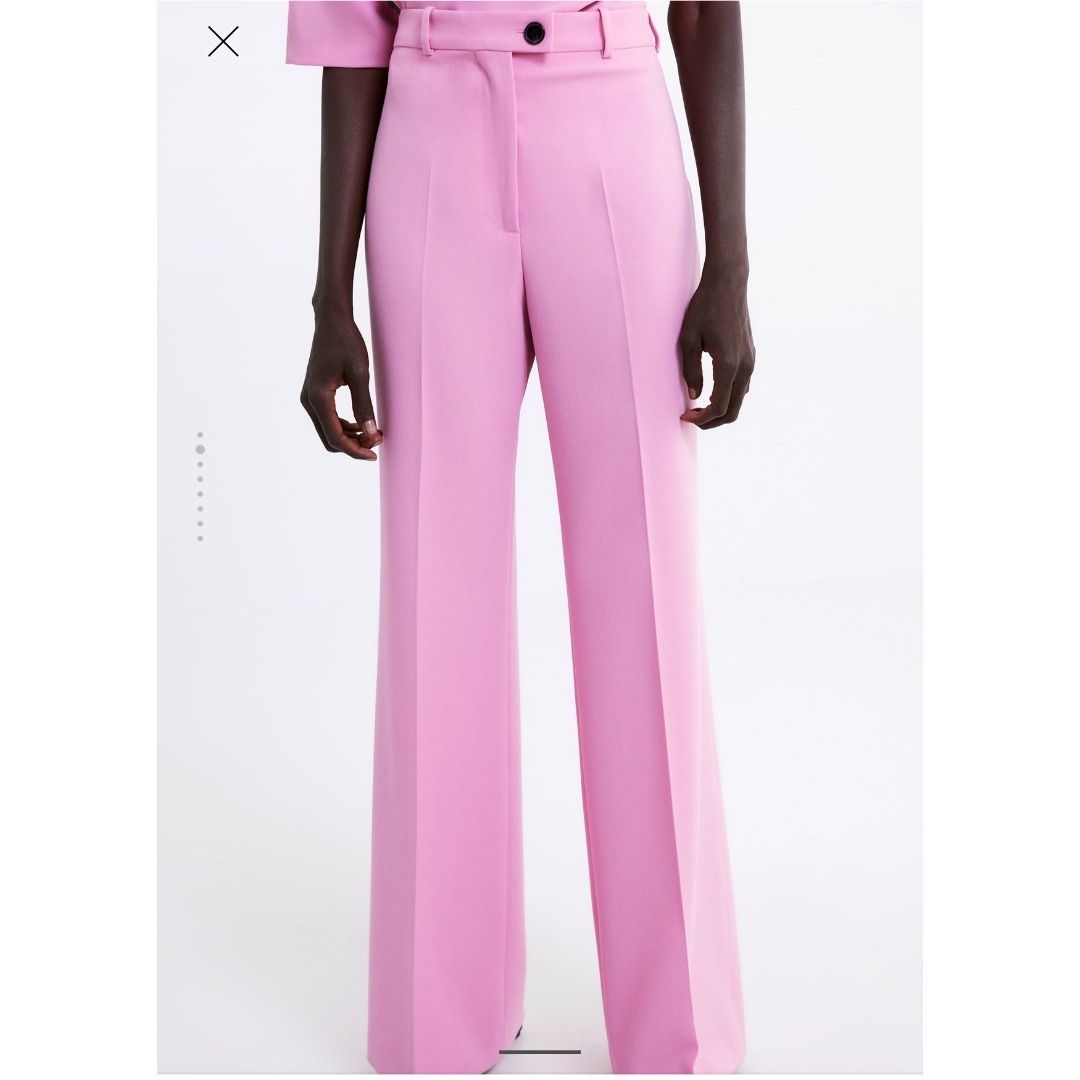 Zara pink pants size large, Women's Fashion, Bottoms, Other Bottoms on  Carousell