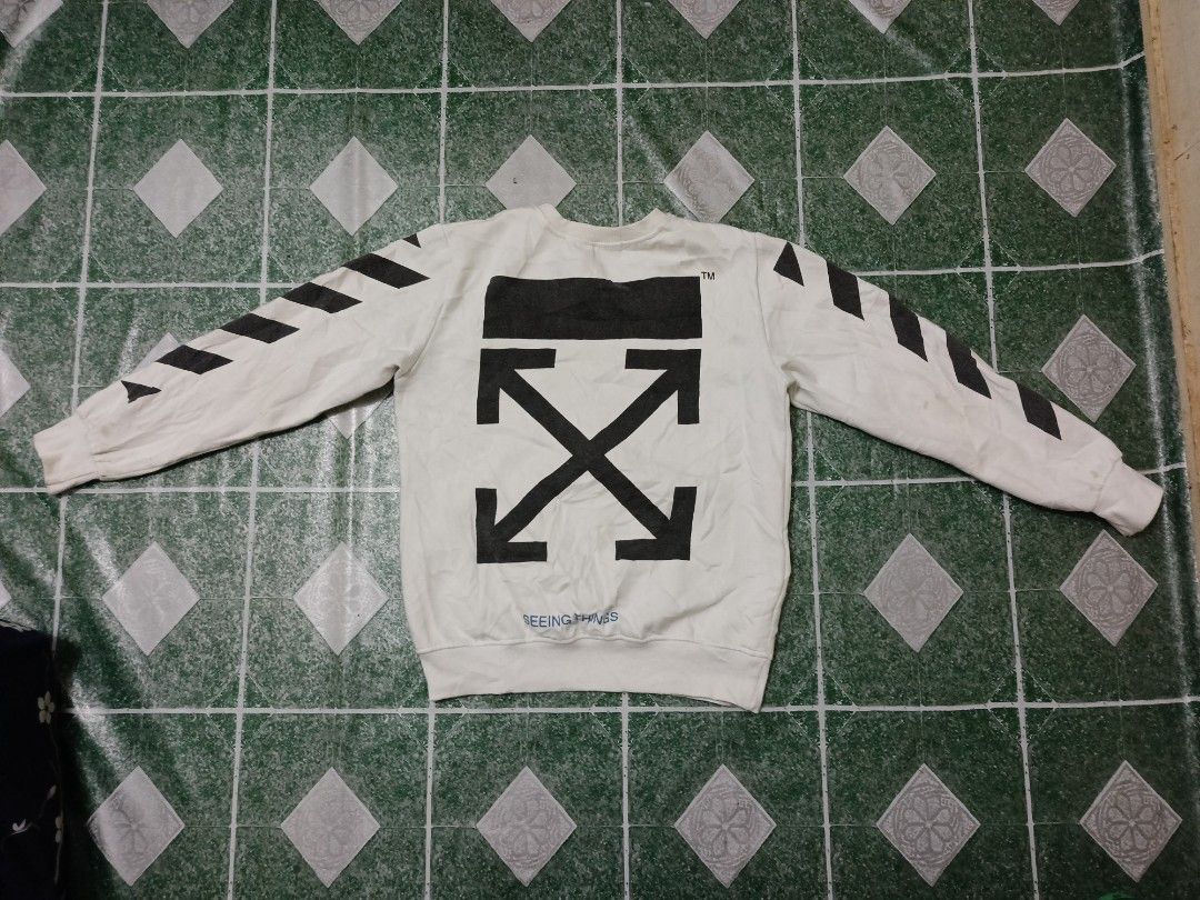 Off white best sale sweater seeing things