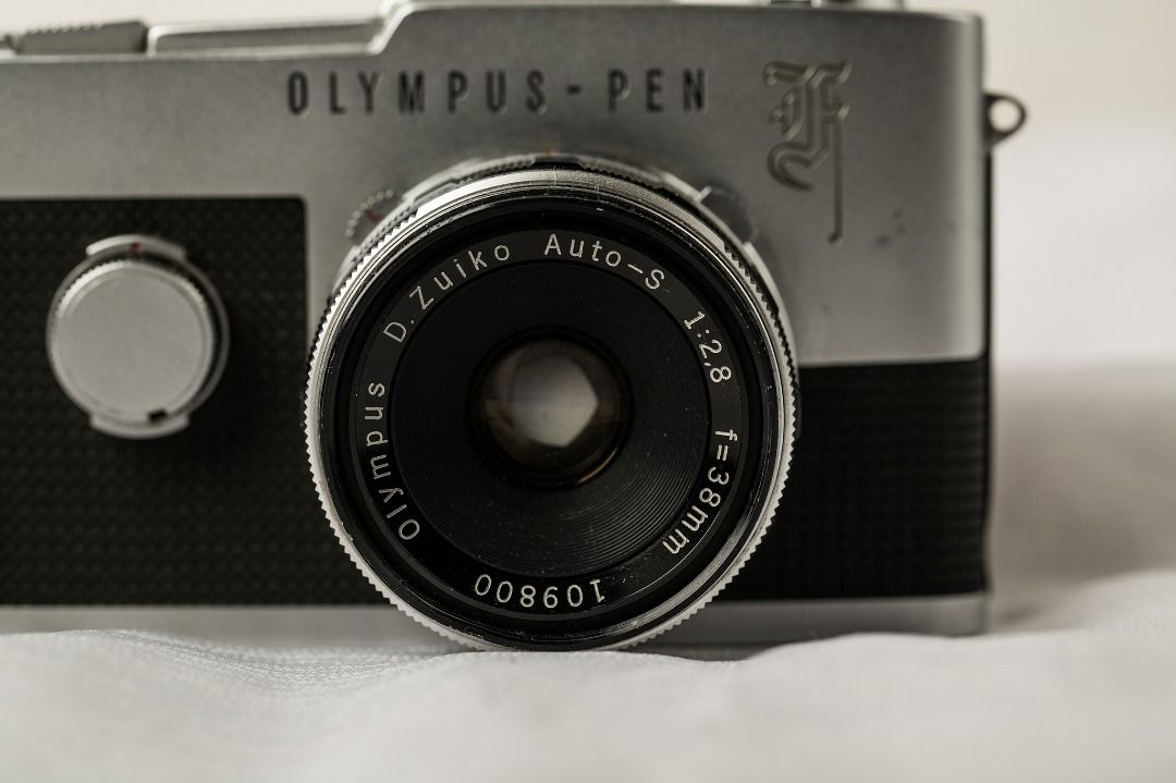 Olympus Pen F film camera with Zuico 38mm f2.8 lens on Carousell
