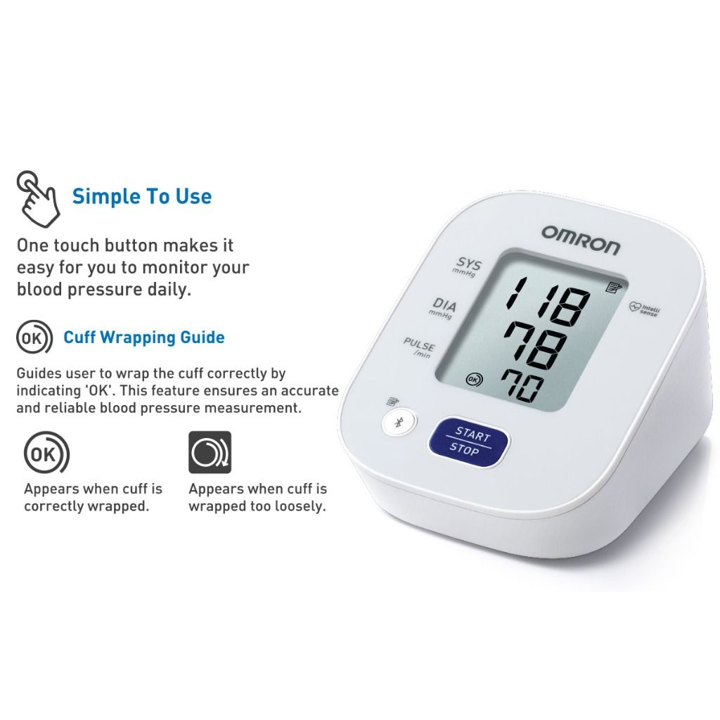 Omron HEM 7142T1 Digital Bluetooth Blood Pressure Monitor with