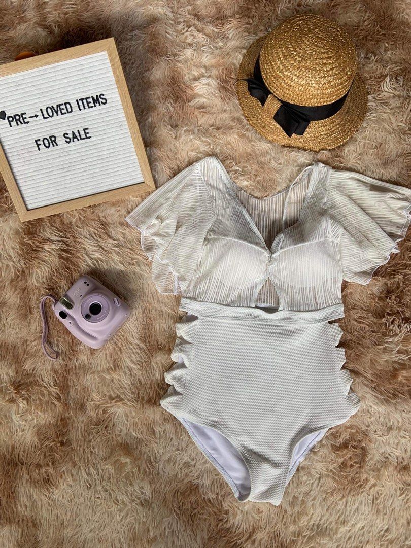 One piece swimsuit with bra included medium size on Carousell