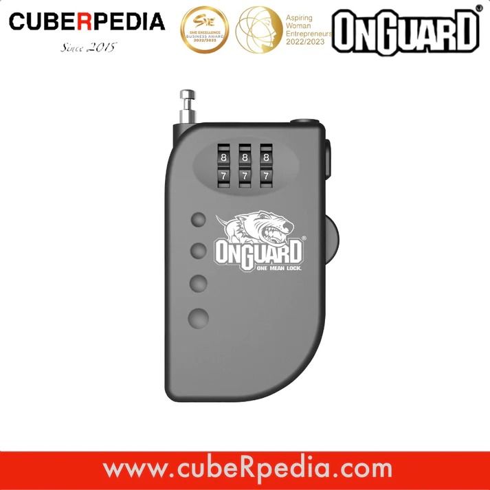 OnGuard 8063 Terrier Roller Cable Lock, Sports Equipment, Bicycles