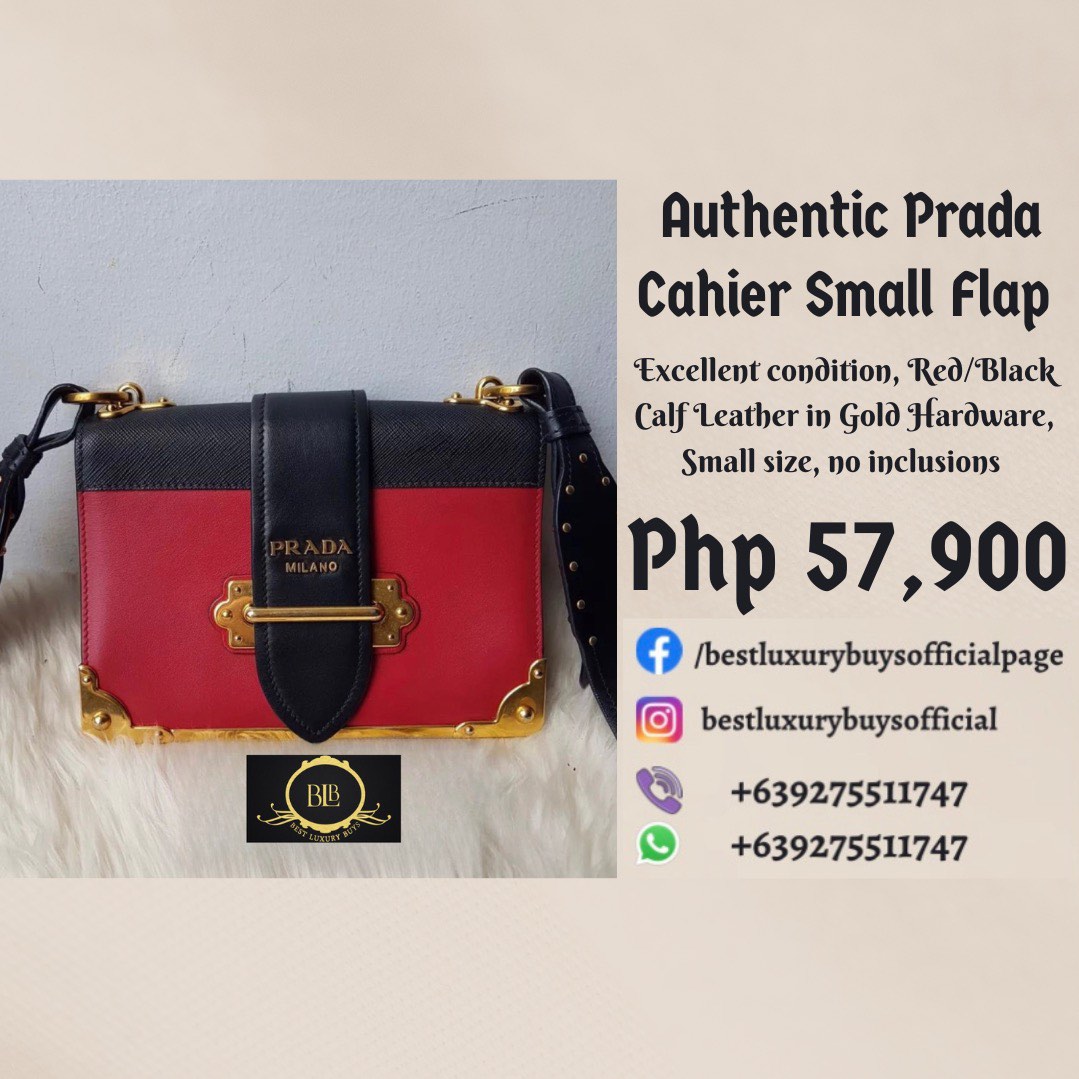 Prada cahier bag mini top