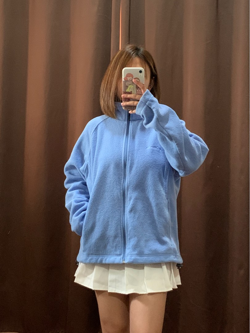 Light blue hotsell columbia fleece jacket