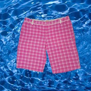 Original Puma Sports Lifestyle Pink Checkered  Shorts gingham Activewear streetwear