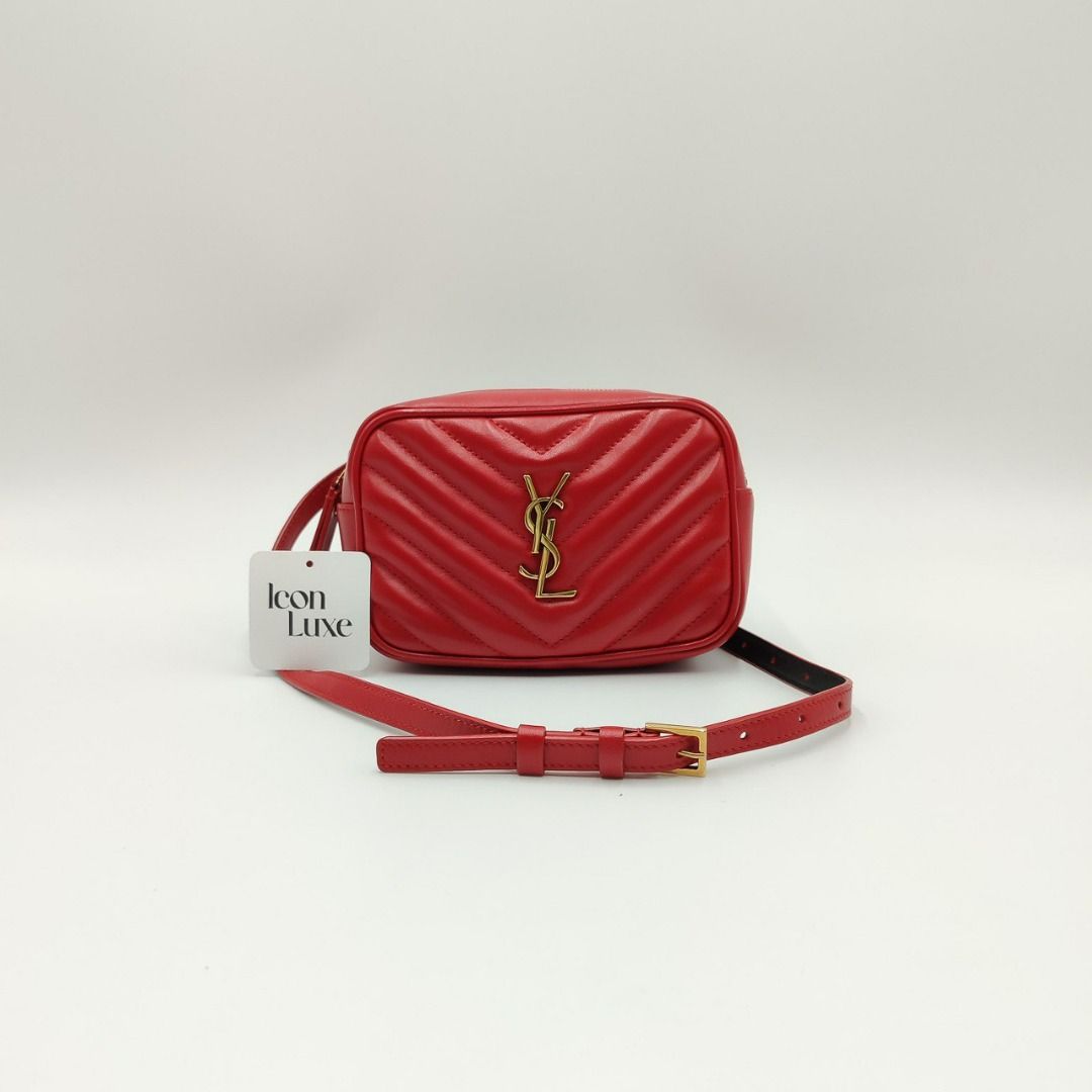 Ysl lou sales camera bag red