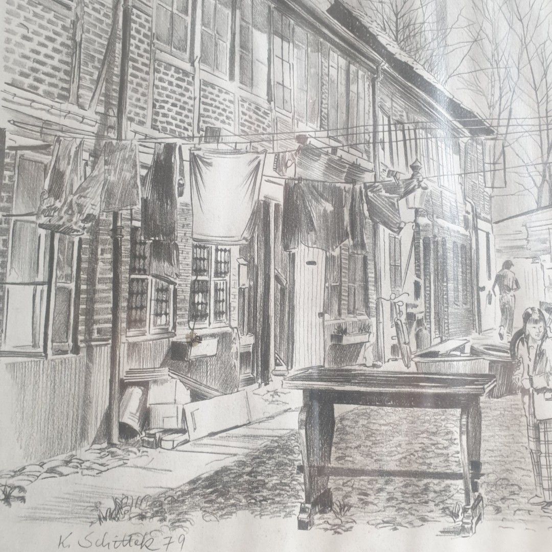 Paintings (Category: Frames & Pictures) located in Seri Kembangan. Submitted by zharcuslee (Listing ID 1237785459, Image 3). Description: K.Schitter 79 street painting print artwork with frame Size 45.8mmx38mm Interested price can negotiate.