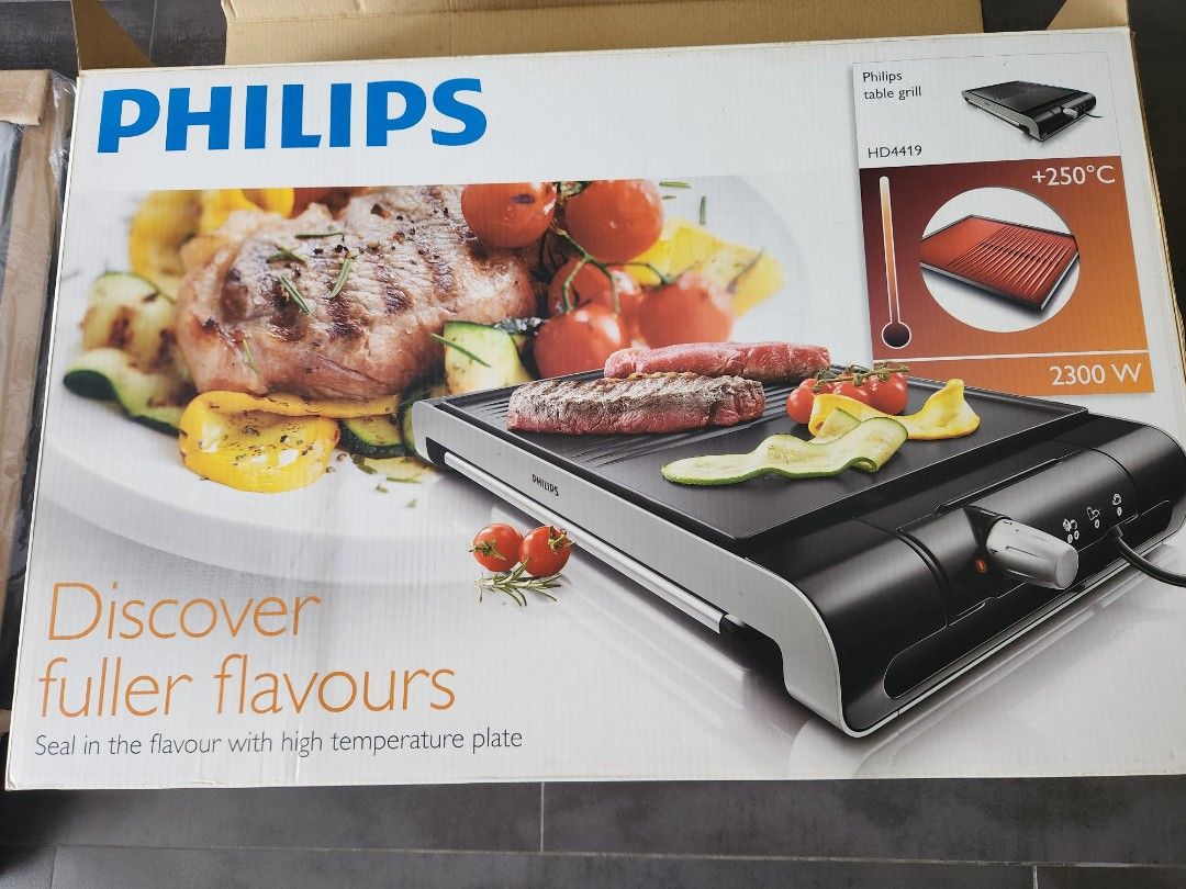 Philips hd4419 table grill, TV & Home Appliances, Kitchen Appliances, BBQ, Grills & Hotpots on