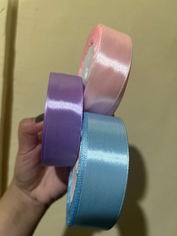 Silk Satin Ribbon - Light Blue