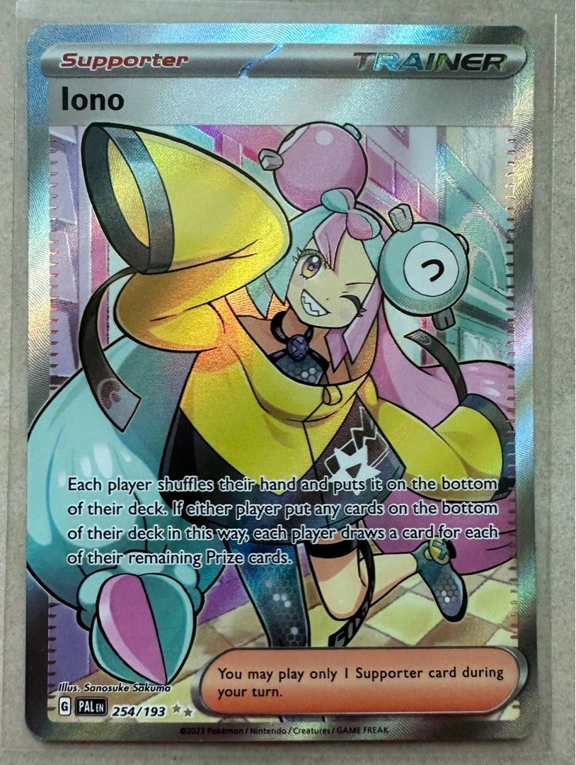 iono pokemon card full art TCG - SVF - 029/038 Whether for personal use or as a valuable collectors item Pokemon Trading Card Game Paldean