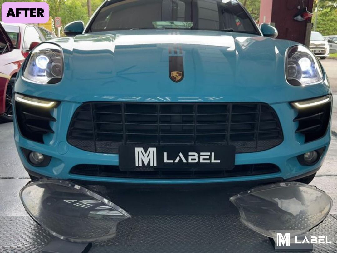 Porsche Macan New Headlight Lens Cover, Car Accessories, Car