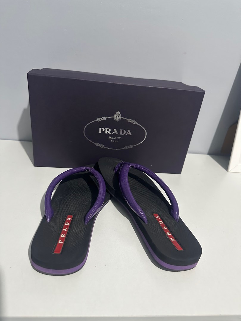 Prada flip flops on Carousell