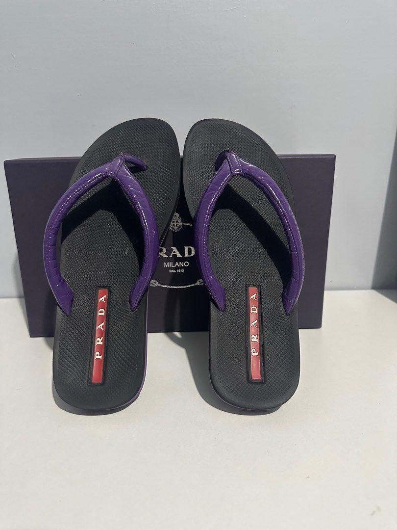 Prada flip flops on Carousell