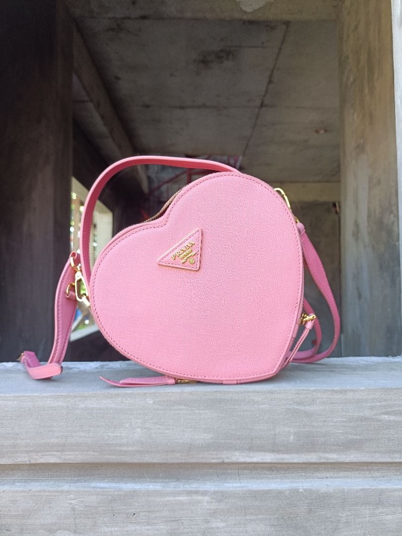 Prada Odette Heart Pink bag Uboxing & Review 