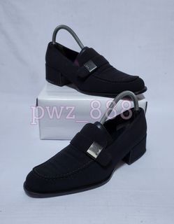 PRADA Tessuto Women's Loafers Size 39 1/2