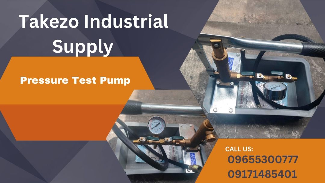 Pressure Test Pump (Category: Construction Tools & Equipment) located in Manila. Submitted by angiedalu10338 (Listing ID 1237784955, Image 1). Description: Pressure Test Pump Specs: T-50KP Price: 5,300 For faster transaction call txt or viber 09948037227 09655300777 Look for Angie or Shane *PRICE MAY CHANGE WITHOUT PRIOR NOTICE *ITEM IS VAT EXCLUSIVE *SUBJECT FOR AVAILABILITY *PRICE DEPENDS ON THE SIZES.