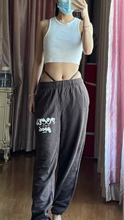 Pull and Bear Brown jogger pants sexy two way