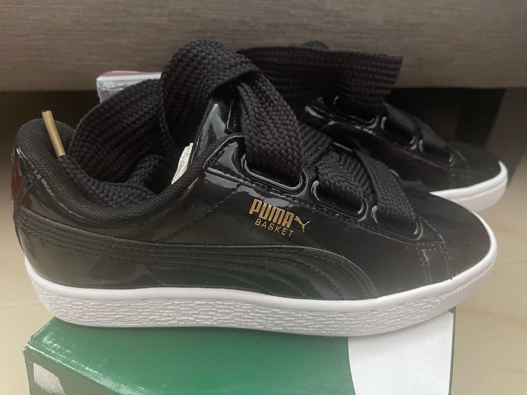 Puma patent new arrivals leather sneakers