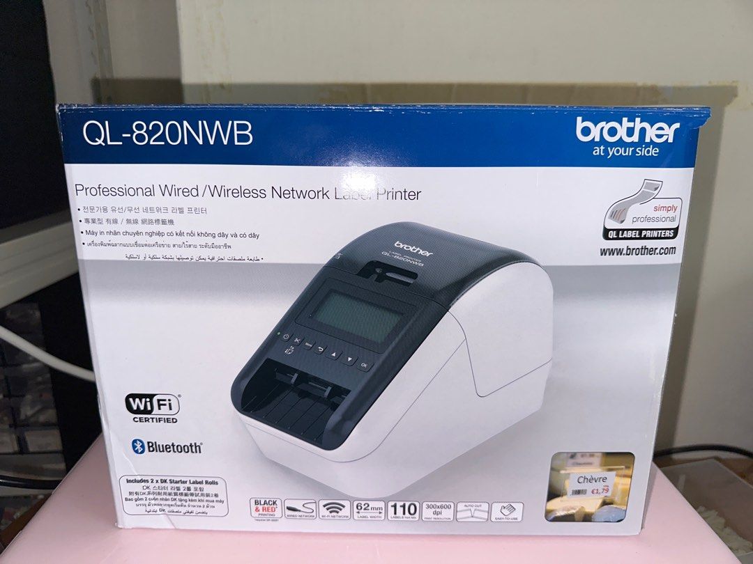 QL-820NWB brother label printer *Brand New, Computers  Tech, Printers,  Scanners  Copiers on Carousell