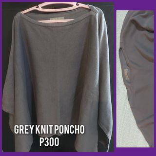 RAF Grey Knit Poncho