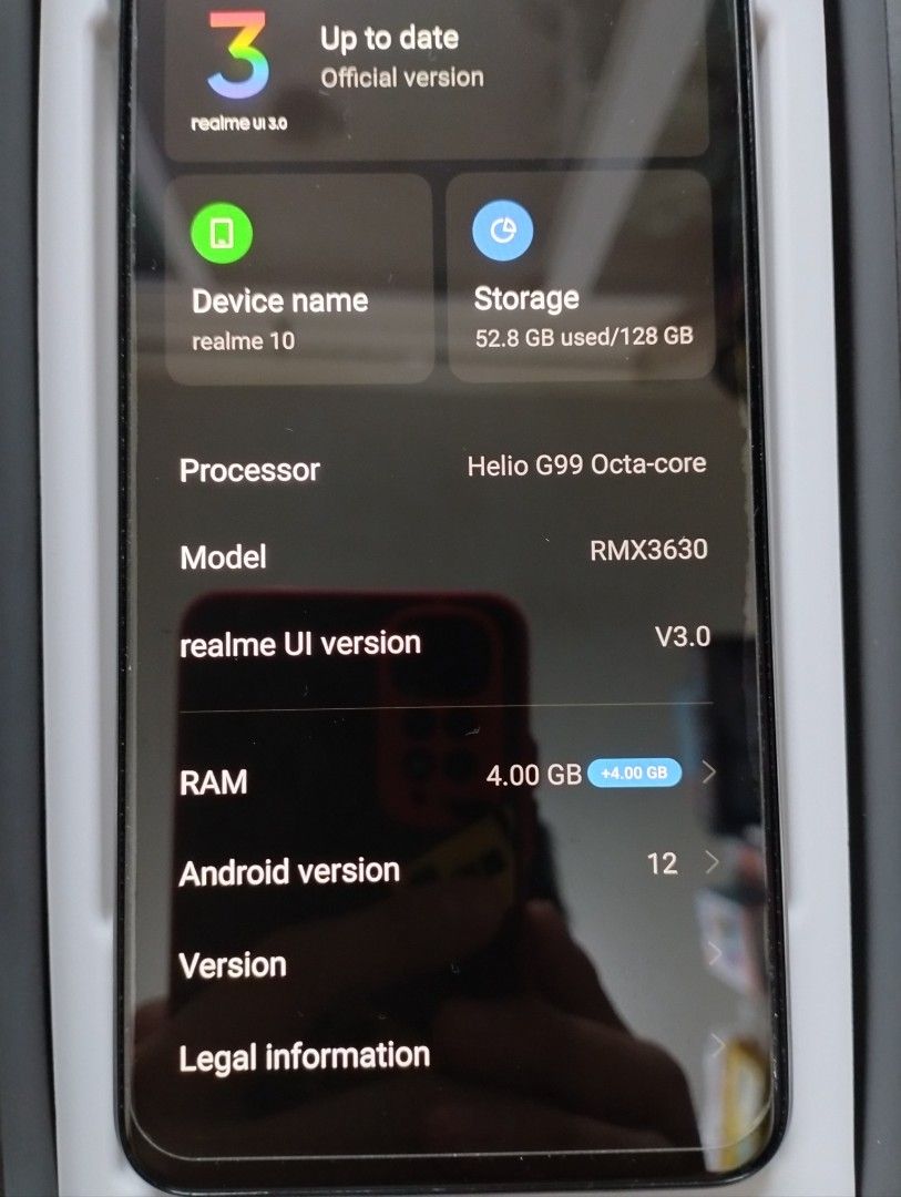 Realme 10 Ram 4 /128Gb 4G Putih Fullset Garansi on Carousell