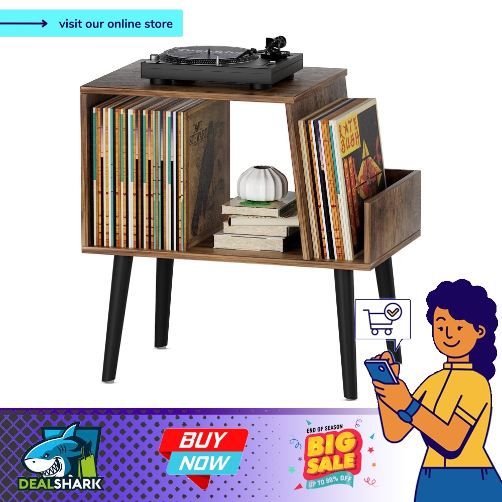 Record Player Stand, Record Player Table Turntable Stand, Vinyl Record ...