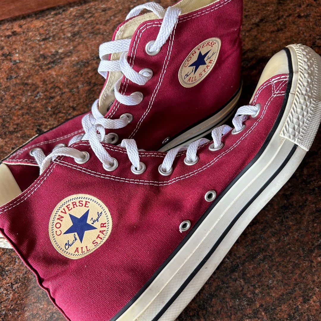 Red converse mens cheap size 10