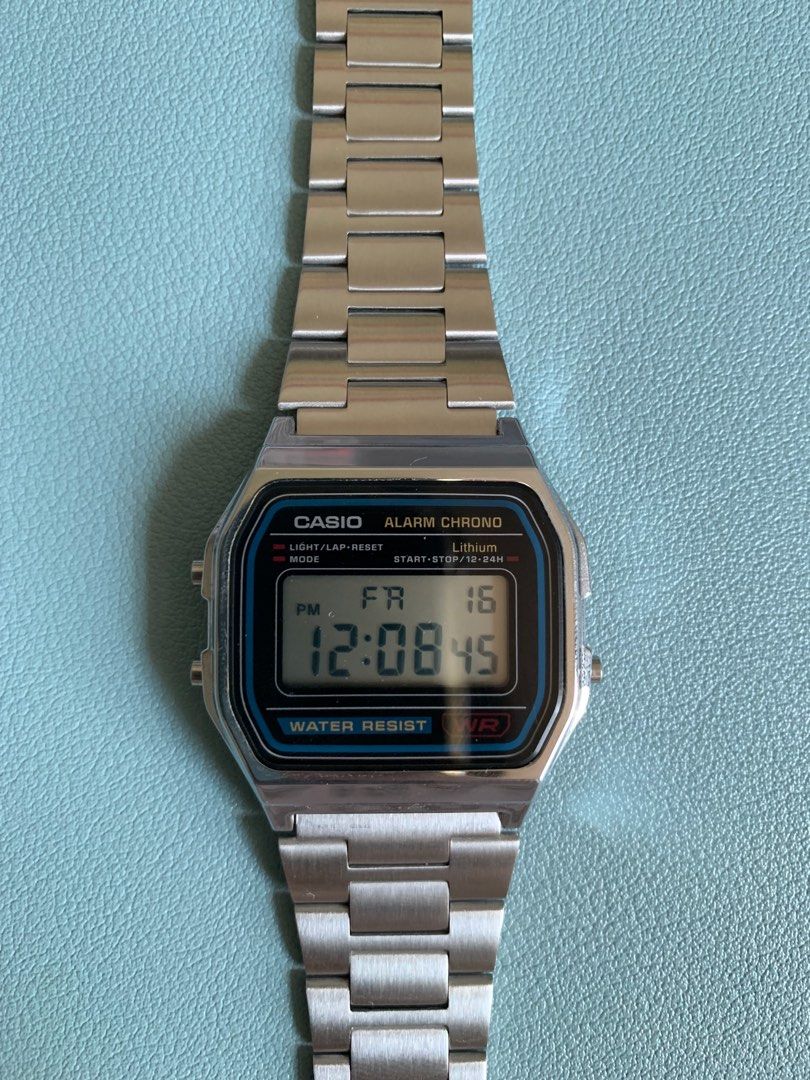 Watch casio silver store