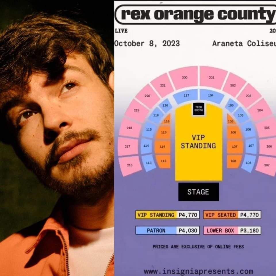 Rex Orange County Manila VIP seated, Tickets & Vouchers, Event Tickets